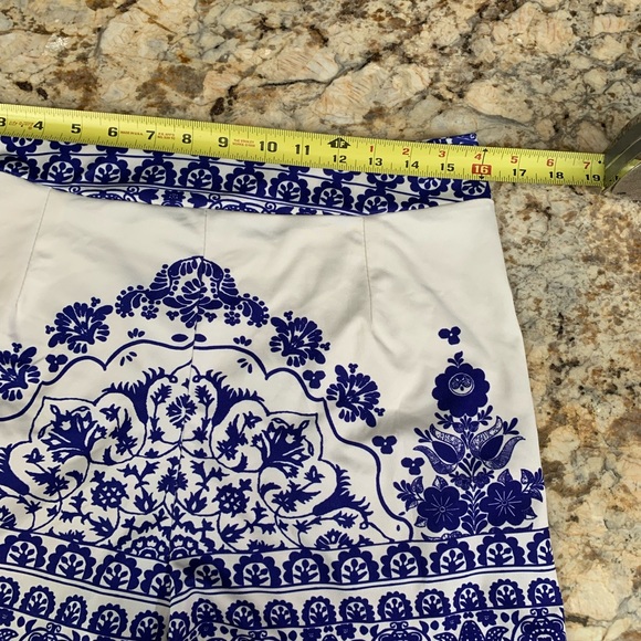 Super cute women’s matching top and short set SZ LG blue white Mediterranean - Picture 10 of 11